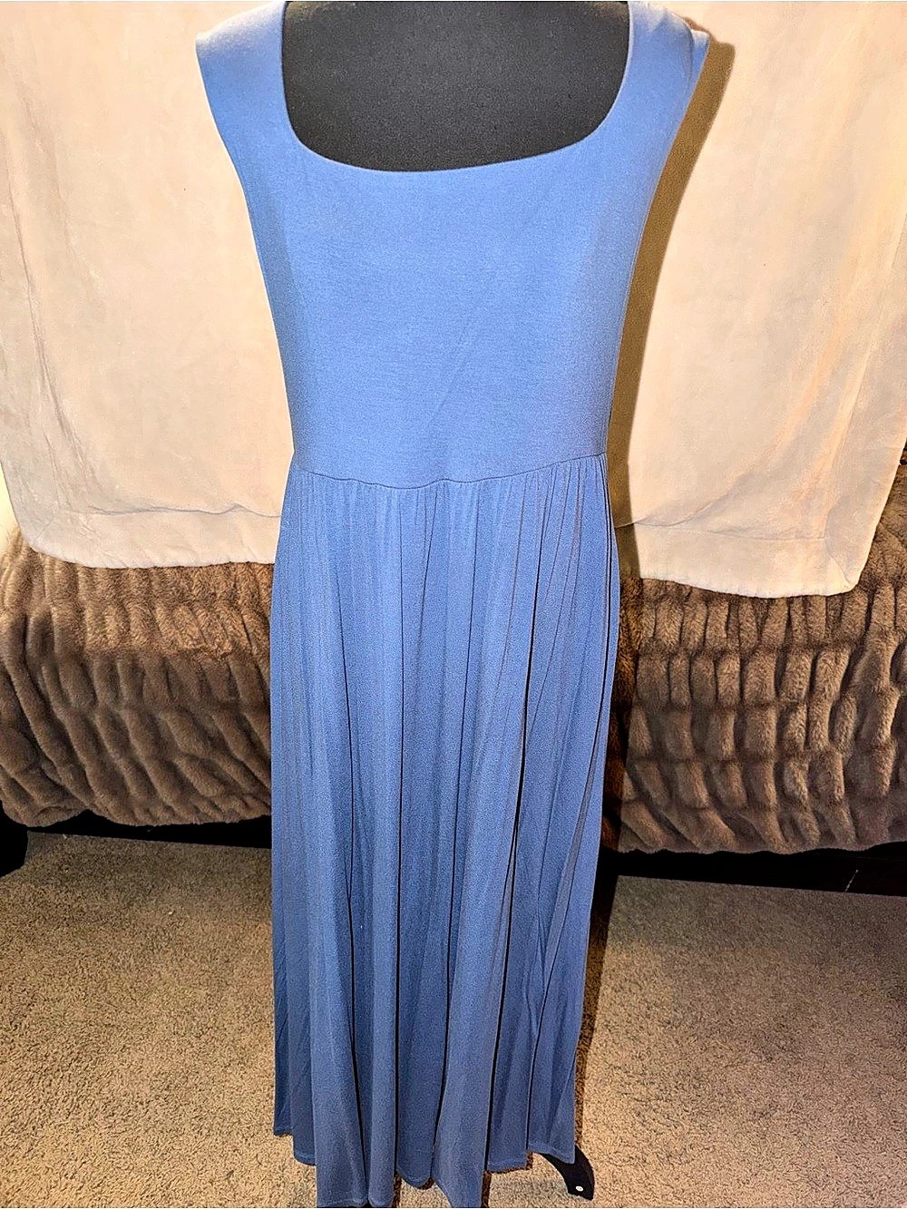 Blue Sleeveless Maxi Dress Like New